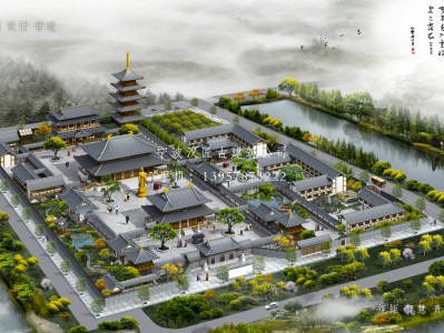 宝应寺庙建筑总体规划方案